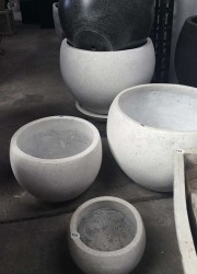 concrete terrazzo pots